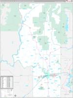 Spokane Spokane Valley Metro Area Wall Map